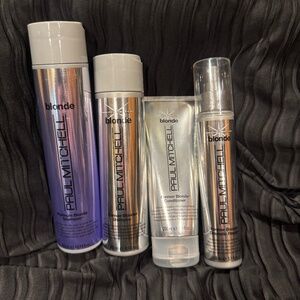 BRAND NEW Paul Mitchell Forever Blonde hair care set + BONUS Purple shampoo!
